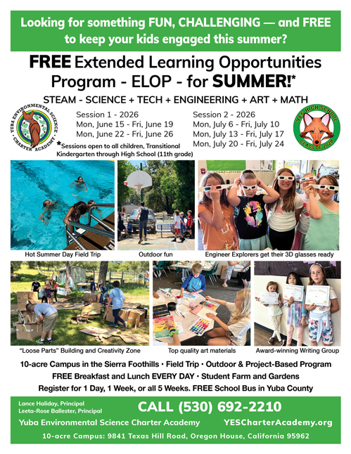 Flyer for ELOP Summer 2026