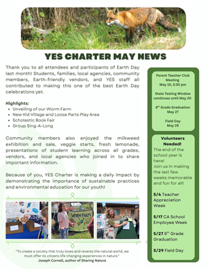 May 2026 Newsletter - photo of page 1